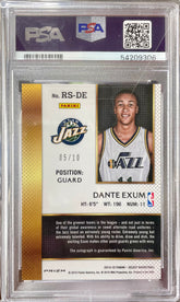 2014 Select Rookie Signatures Dante Exum Gold Prizm Auto /10 PSA 10 POP 1